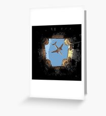 Airbus A 320 perfect timing Greeting Card