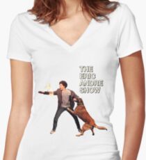 The Eric Andre Show Women's Fitted V-Neck T-Shirt