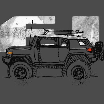 Toyota FJ Cruiser Snowbound T-Shirt by Jt PhotoDesign - Pixels