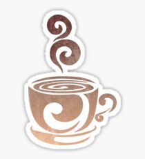 Watercolor Coffee Sticker