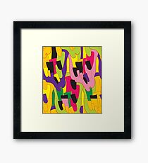 Abstract bright colorful vector pattern Framed Print