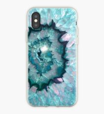 Teal Agate iPhone Case