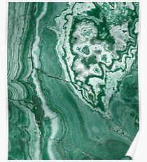 Forest Green Marble Poster
