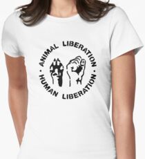 animal Liberation Women's Fitted T-Shirt