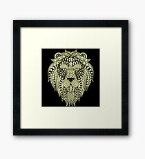 Ethnic Lion Framed Print