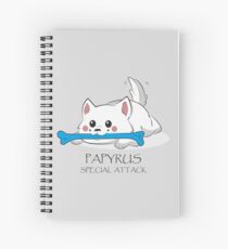 Cuaderno de espiral Undertale - El ataque especial de Papyrus