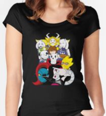 Undertale Jeder Tailliertes Rundhals-Shirt