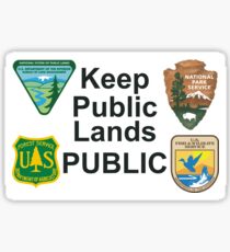 KEEP PUBLIC LANDS PUBLIC Sticker