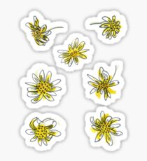 Pegatina Manx # 3 - Amarillo desaliñado