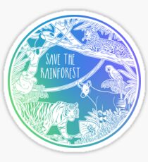 Save the Rainforest! Sticker