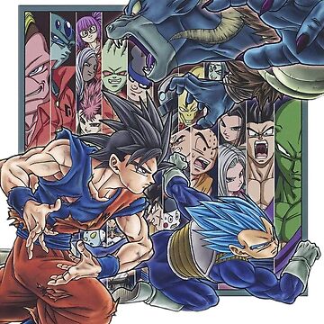 Goku x Vegeta vs Moro arc Sticker for Sale by otakubento2020