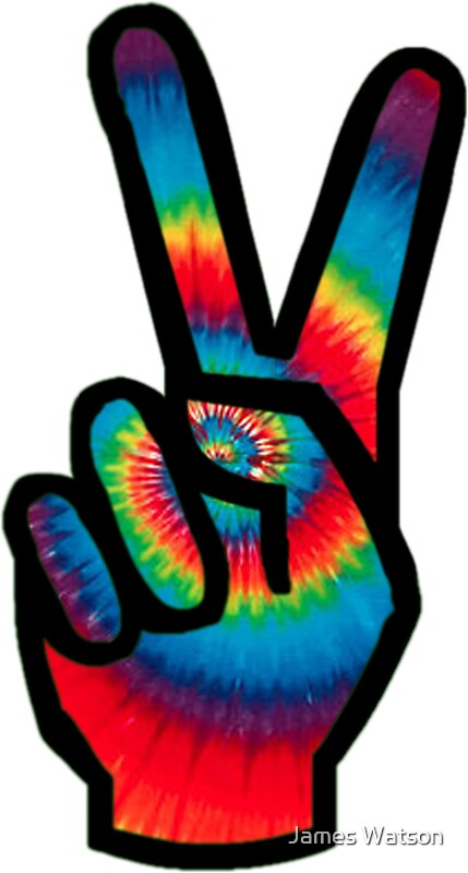 "Peace Sign (Tie Dye)" Stickers by BlueWallDesigns | Redbubble