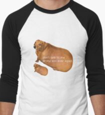 Sprich nie wieder mit mir oder meinem Sohn - Geek Baseballshirt für Männer