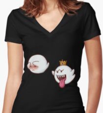 Boo! Women's Fitted V-Neck T-Shirt