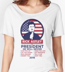 RICK ASTLEY FÜR PRÄSIDENTEN! - HEMD Baggyfit T-Shirt