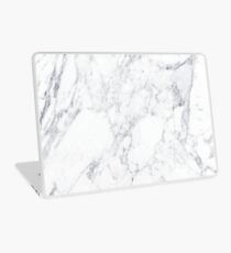 White Marble Laptop Skin