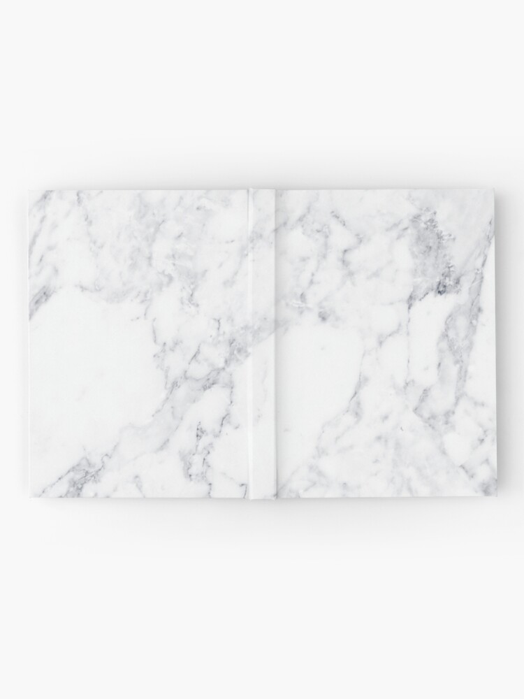 "White Marble" Hardcover Journal by SaraduJour Redbubble