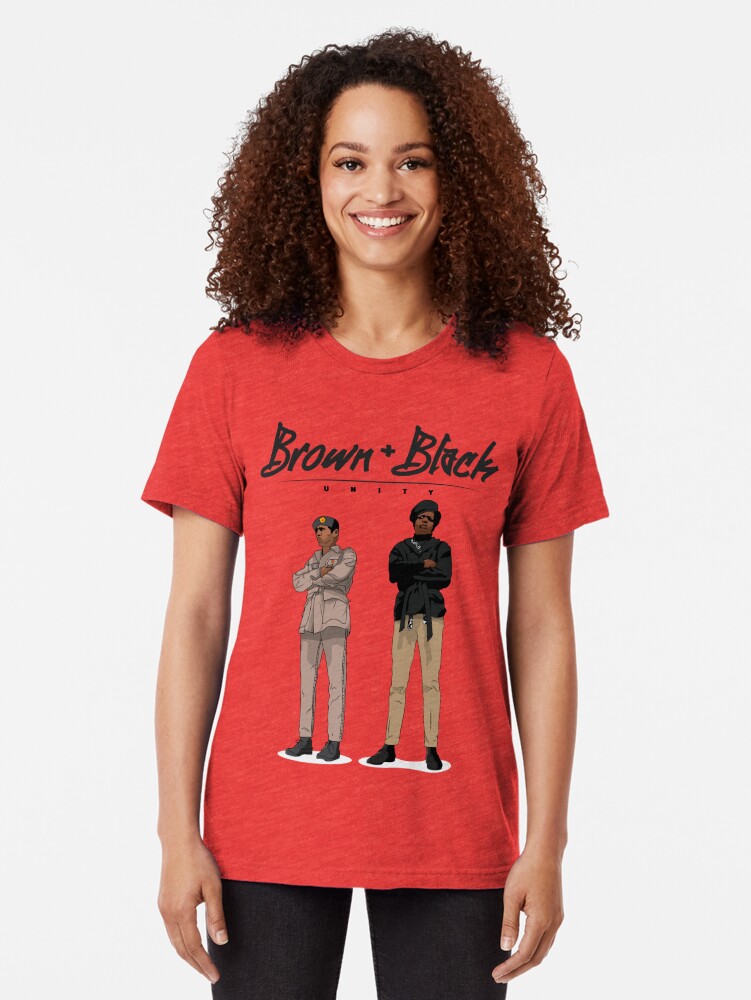 black and brown unity shirt