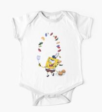 Spongebob and Krabby Patties Short Sleeve Baby One-Piece