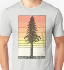 Coastal Redwood Sunset Sketch Unisex T-Shirt