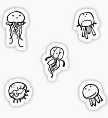 Black and White Jellies Sticker