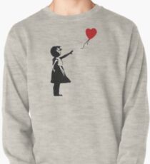 Banksy - Girl with Balloon Pullover Sweatshirt