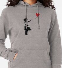 Banksy - Mädchen mit Ballon Leichter Hoodie