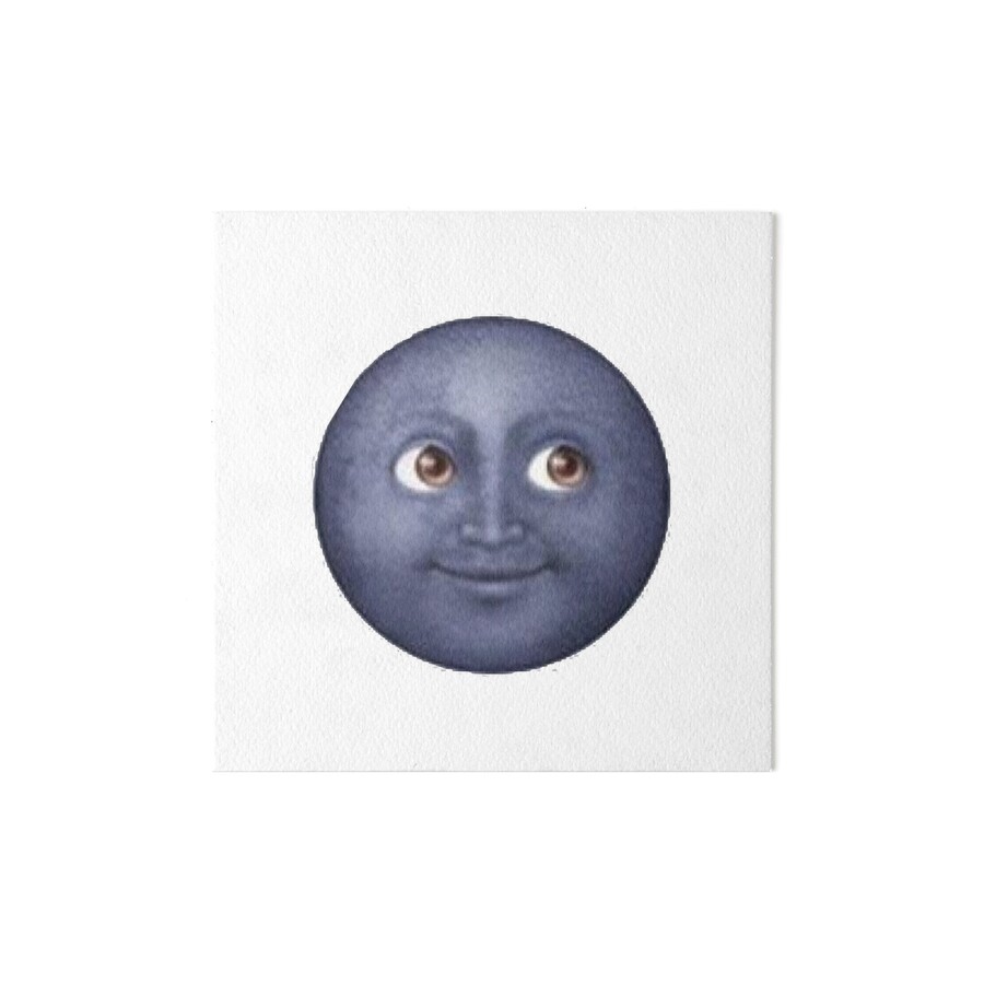  Black moon emoji  Art Boards by chandnisembhi Redbubble