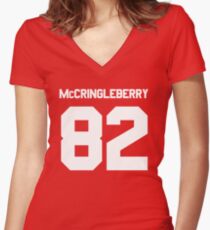 Hingle McCringleberry Jersey – East, Rhinos, Penn State Women's Fitted V-Neck T-Shirt