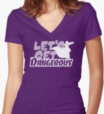 Darkwing Duck Women's Fitted V-Neck T-Shirt