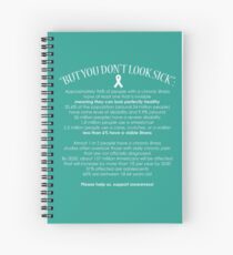 Invisible Illness Facts Spiral Notebook