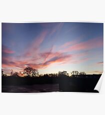 Welsh sunrise landscape Poster