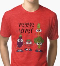 Vegetables Vegetarian Veggie Lover Tri-blend T-Shirt