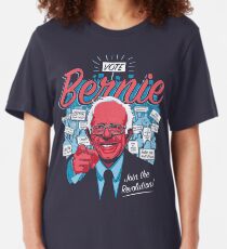 Bernie Sanders Revolution Slim Fit T-Shirt