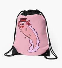 Fancy Axolotl Drawstring Bag