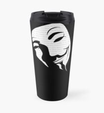 V for vendetta mask Travel Mug