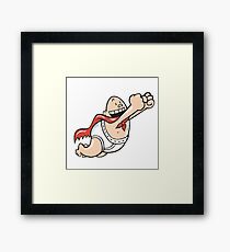 Captain Underpants action Framed Print