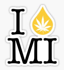 I Dab MI (Michigan) Weed Sticker