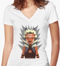 Ahsoka Women's Fitted V-Neck T-Shirt