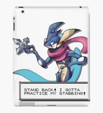 'Practice my Stabbing' Greninja iPad Case/Skin