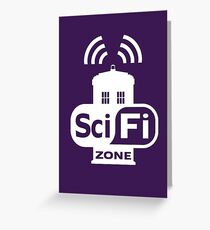 Sci-Fi ZONE White Greeting Card