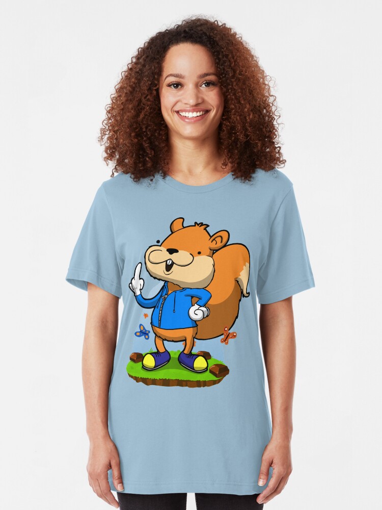 Alternate view of A very bad fur day. Slim Fit T-Shirt
