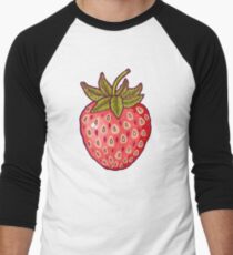 strawberry fields Men's Baseball ¾ T-Shirt