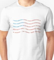 Sam Seaborn West Wing quote, 100,000 Airplanes Unisex T-Shirt