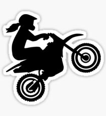Motocross girl woman Sticker