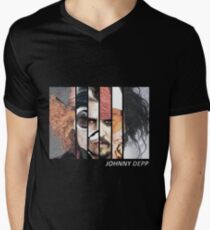 Johnny Depp Characters Men's V-Neck T-Shirt