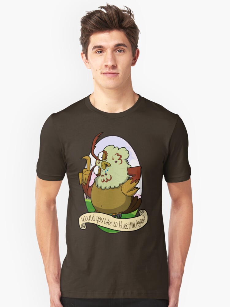 Alternate view of Would you like to hurrrr that again...? Slim Fit T-Shirt