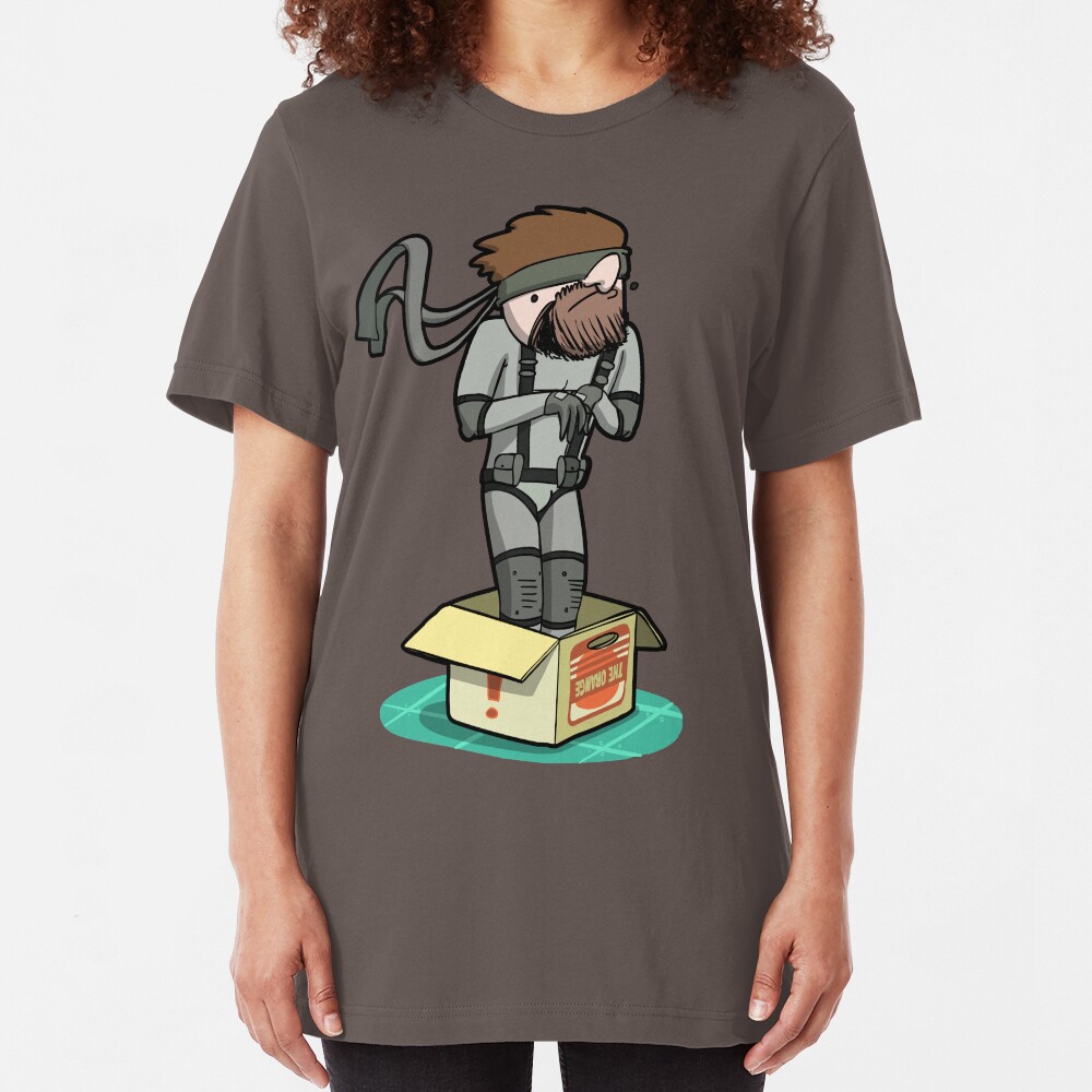 He thinks he's hiding... Slim Fit T-Shirt