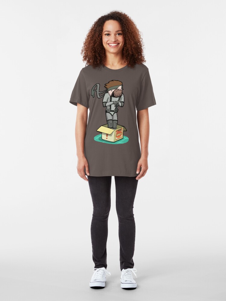 Alternate view of He thinks he's hiding... Slim Fit T-Shirt