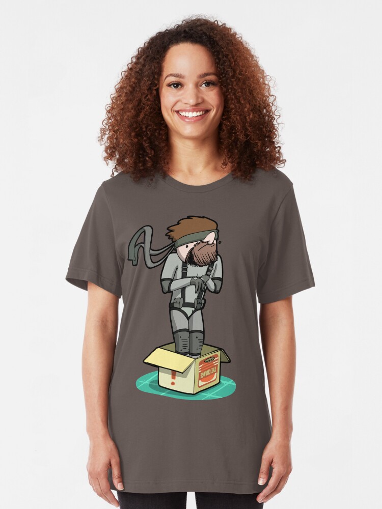 Alternate view of He thinks he's hiding... Slim Fit T-Shirt